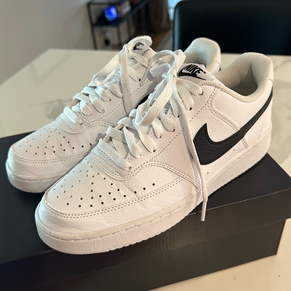 Nike Court Vision Low Next Nature - White/Black - Picture 2 of 8